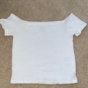 White off the shoulder top from h&m